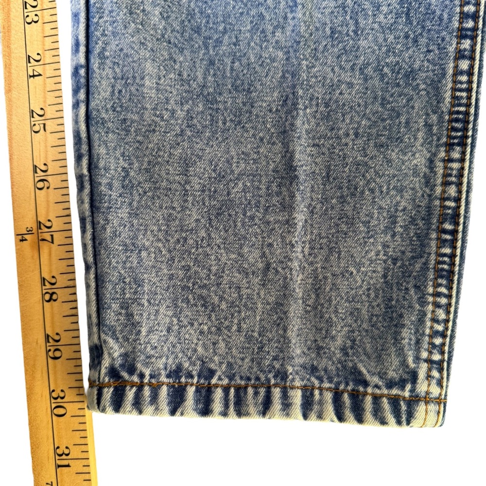 VTG Bill Blass 12 (28x30) Blue Acid‎ Wash High Waisted Denim Women's Mom Jeans - Picture 5 of 10